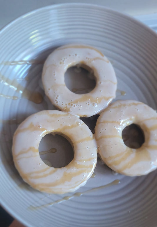 Maple Donuts w/ Maple Frosting & Maple Syrup Drizzle